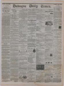 LJTP 300.001 - Dubuque Daily Times - Feb 14 1863
