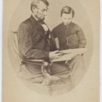 LJTP 100.056 - President Lincoln reading to son Tad - 1864