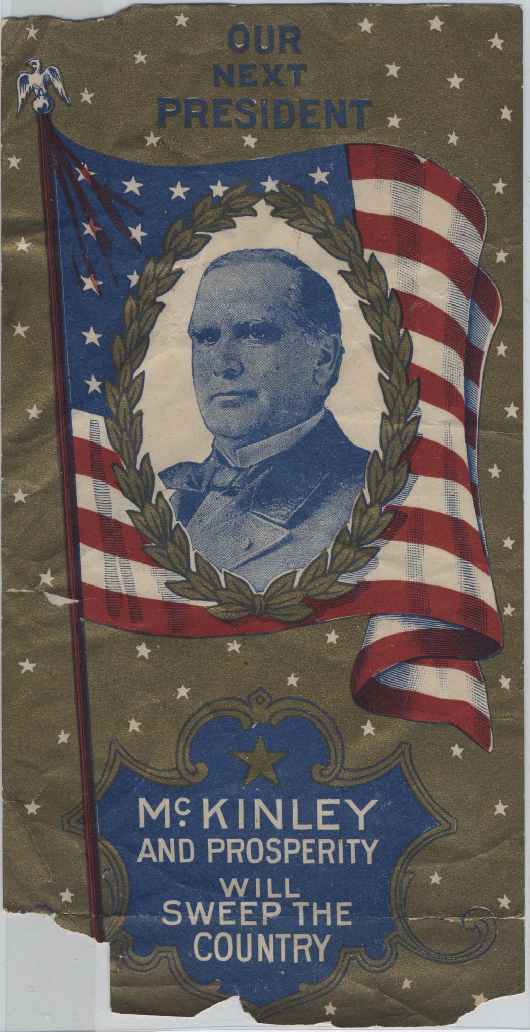 William McKinley for President Label - 1896