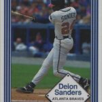 LJTP 100.078 - Deion Sanders - Dubuque Plumpers – Atlanta Braves Baseball Card - 1991