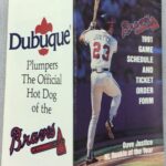 LJTP 700.024 - Dubuque Plumpers – Atlanta Braves Pocket Schedule - 1991