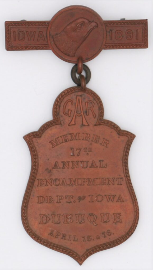 LJTP 700.030 - GAR Dubuque Encampment Medal - 1891