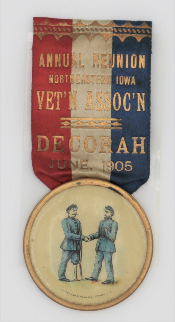 LJTP 700.034 - Annual Reunion Medal - NE Iowa Vet'n Assoc. - 1905