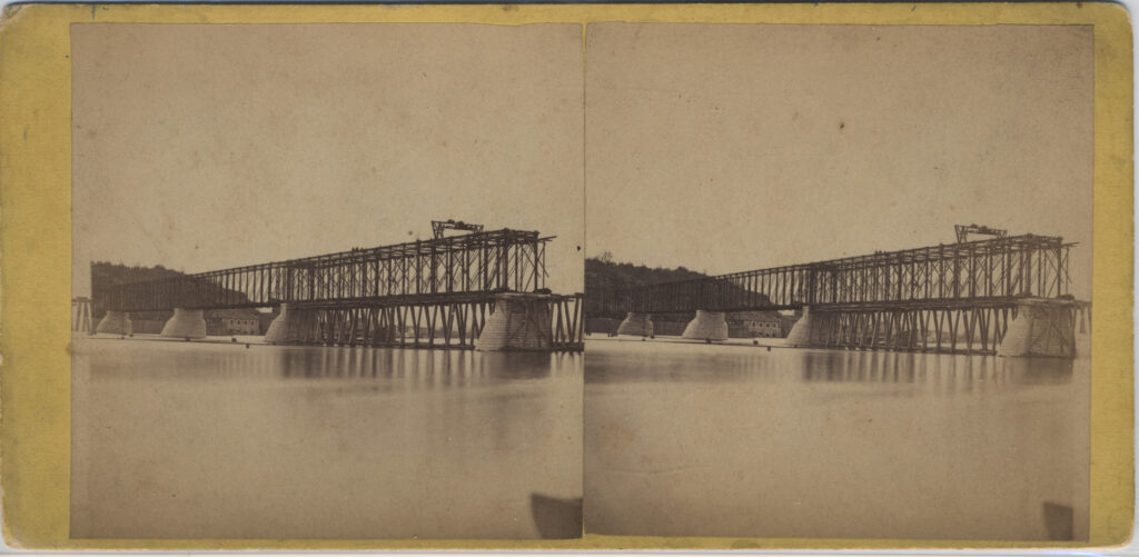 LJTP 100.237 - S. Root - Dunleith & Dubuque RR Bridge - 1868