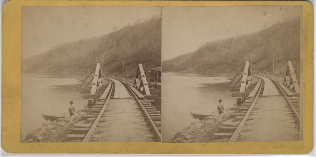 LJTP 100.245 - S. Root - Railroad Tracks South of Dubuque - c1870