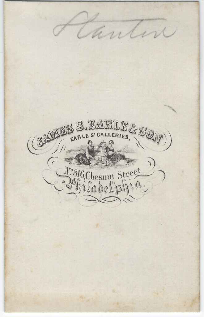 LJTP 100.354.001 - Edwin Stanton CDV by James Earle - Philadelphia - c1860