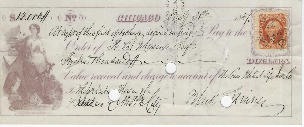 LJTP 400.044 - Cashier Check to RB Mason on JP Morgan Bank - 1867