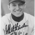 LJTP 100.385 - Cleveland Indians Rowe Postcard - Mel Harder -circa 1940