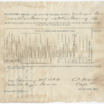 LJTP 200.068 - 13th U.S. Infantry - Recruiting Report - Signed Capt C. Washington - 1862